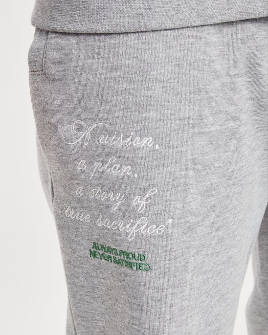 Og Pulse Jogginghose Grau Meliert/weiß/grün/schwarz Hoodrich