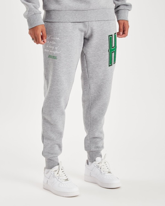 Og Pulse Jogginghose Grau Meliert/weiß/grün/schwarz Hoodrich