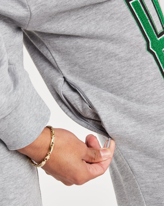 Og Pulse Jogginghose Grau Meliert/weiß/grün/schwarz Hoodrich