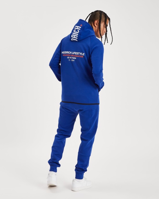 Hoodrich Sodalite Blue/White/Fiesta Og Cycle Hoodie Mit Durchgehendem Reißverschluss