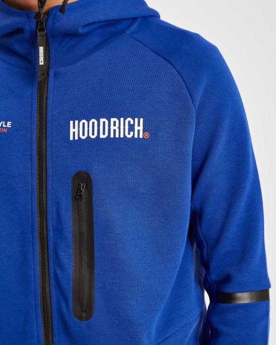 Hoodrich Sodalite Blue/White/Fiesta Og Cycle Hoodie Mit Durchgehendem Reißverschluss