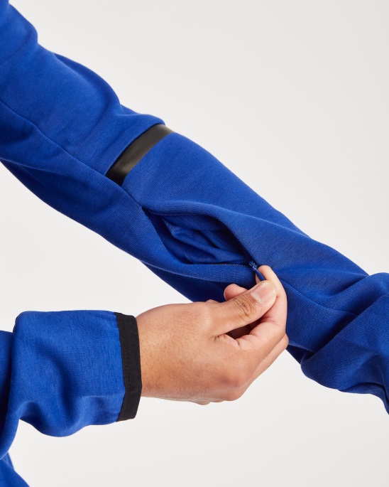 Hoodrich Sodalite Blue/White/Fiesta Og Cycle Hoodie Mit Durchgehendem Reißverschluss