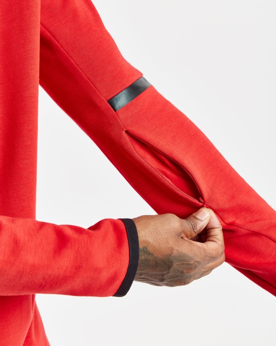 Litschi/Schwarz/Iron Gate Hoodrich Og Cycle Hoodie Mit Durchgehendem Reißverschluss