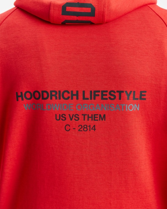 Litschi/Schwarz/Iron Gate Hoodrich Og Cycle Hoodie Mit Durchgehendem Reißverschluss