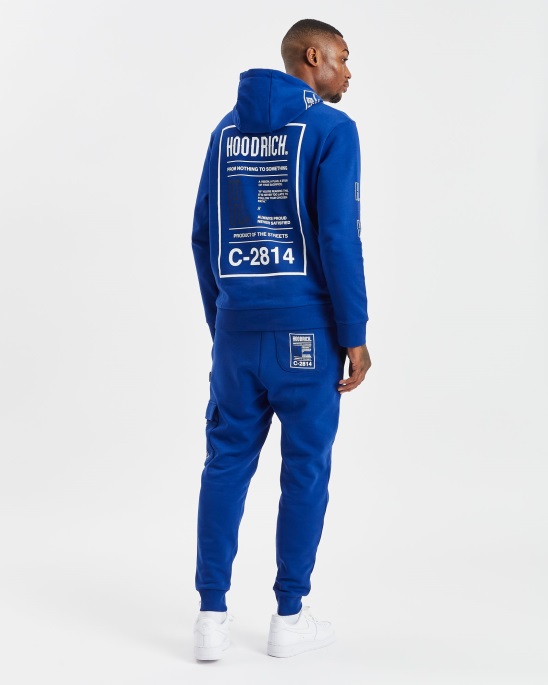 Og Akira V6 Hoodie Hoodrich Sodalithblau/weiß/schwarz