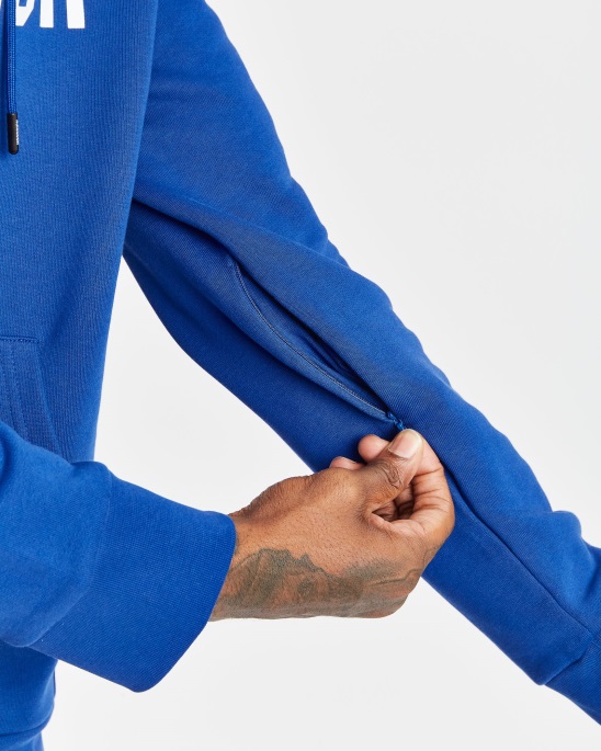 Og Akira V6 Hoodie Hoodrich Sodalithblau/weiß/schwarz