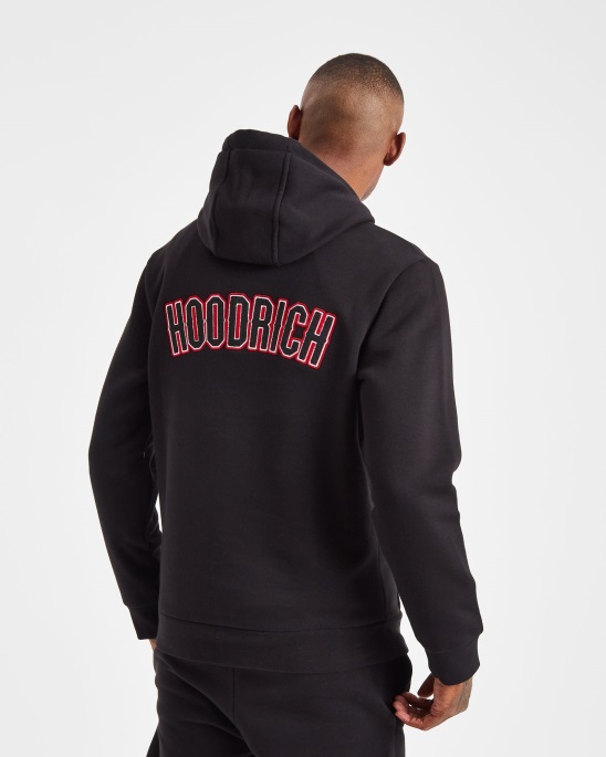 Schwarz/weiß/roter Hoodrich Og Pulse Hoodie