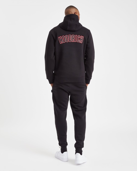 Schwarz/weiß/roter Hoodrich Og Pulse Hoodie