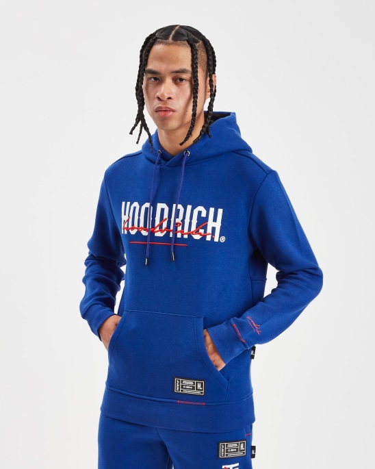Og Blend Hoodie Hoodrich Sodalithblau/Weiß/Litschi