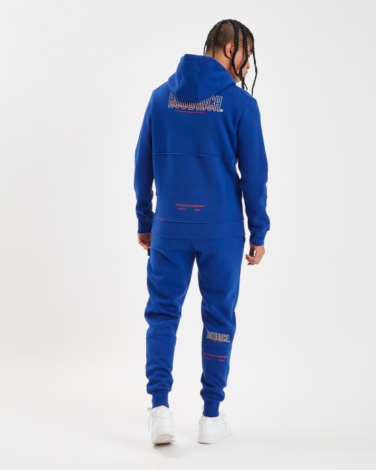 Og Blend Hoodie Hoodrich Sodalithblau/Weiß/Litschi