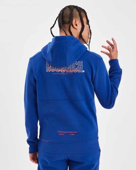 Og Blend Hoodie Hoodrich Sodalithblau/Weiß/Litschi