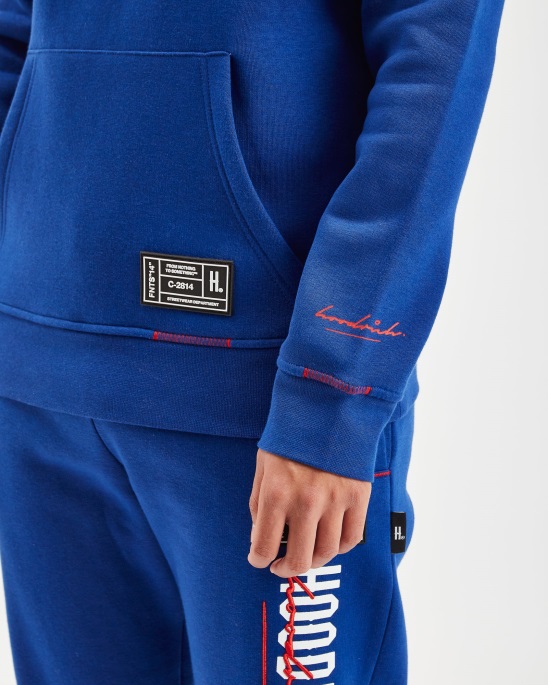 Og Blend Hoodie Hoodrich Sodalithblau/Weiß/Litschi