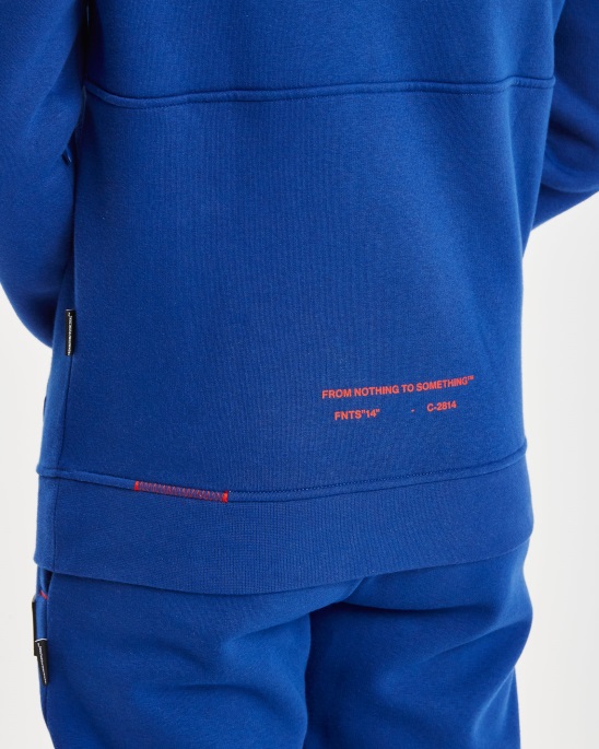 Og Blend Hoodie Hoodrich Sodalithblau/Weiß/Litschi