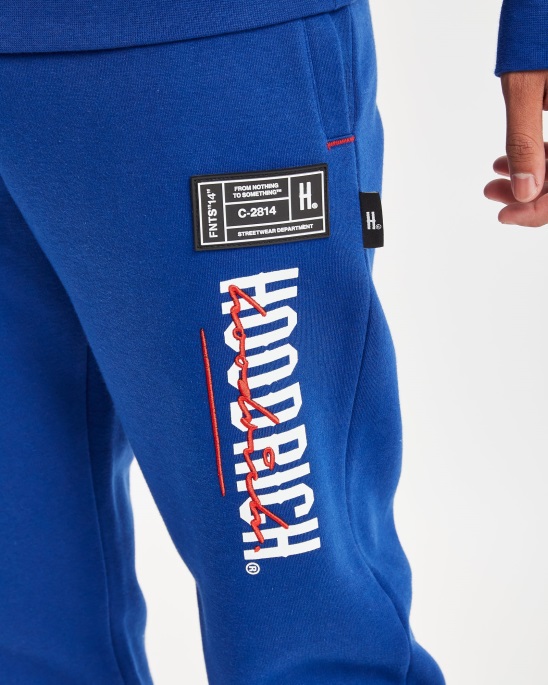 Jogginghose Aus Og-Mix Sodalithblau/Weiß/Litschi Hoodrich