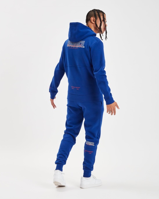 Jogginghose Aus Og-Mix Sodalithblau/Weiß/Litschi Hoodrich