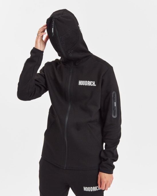 Hoodrich Schwarz/weißer Og Tugend Hoodie