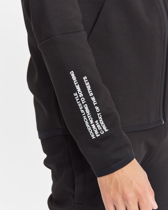 Hoodrich Schwarz/weißer Og Tugend Hoodie