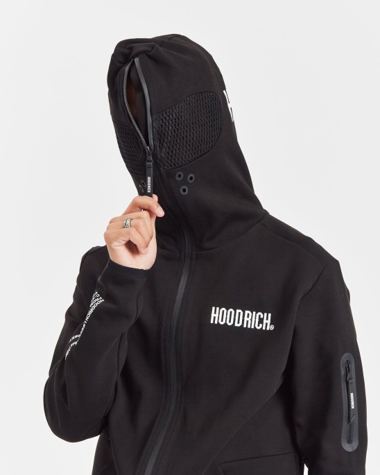Hoodrich Schwarz/weißer Og Tugend Hoodie