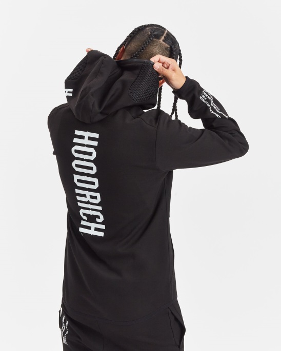 Hoodrich Schwarz/weißer Og Tugend Hoodie