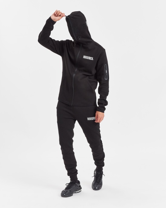 Hoodrich Schwarz/weißer Og Tugend Hoodie