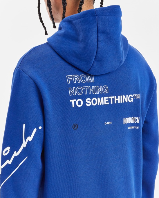 Hoodrich Og Tycoon Hoodie In Sodalithblau/Weiß/Schwarz