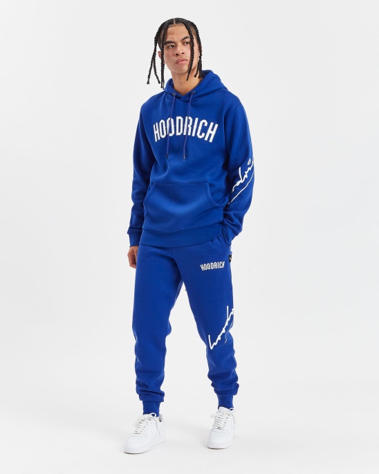 Hoodrich Og Tycoon Hoodie In Sodalithblau/Weiß/Schwarz