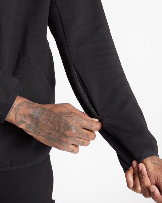 Og Phaze Track Top Hoodrich Schwarz/reflektierend