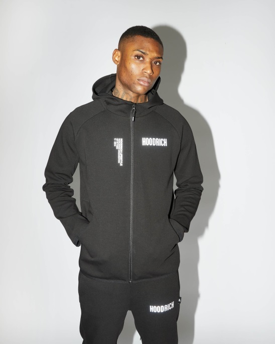 Og Phaze Track Top Hoodrich Schwarz/reflektierend