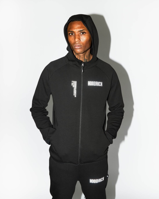 Og Phaze Track Top Hoodrich Schwarz/reflektierend