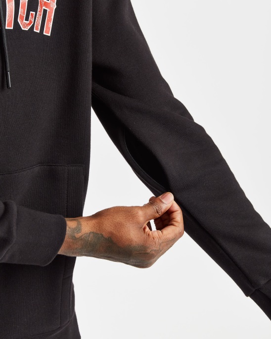 Og Paisley Hoodie Schwarz/rot/weiß Hoodrich