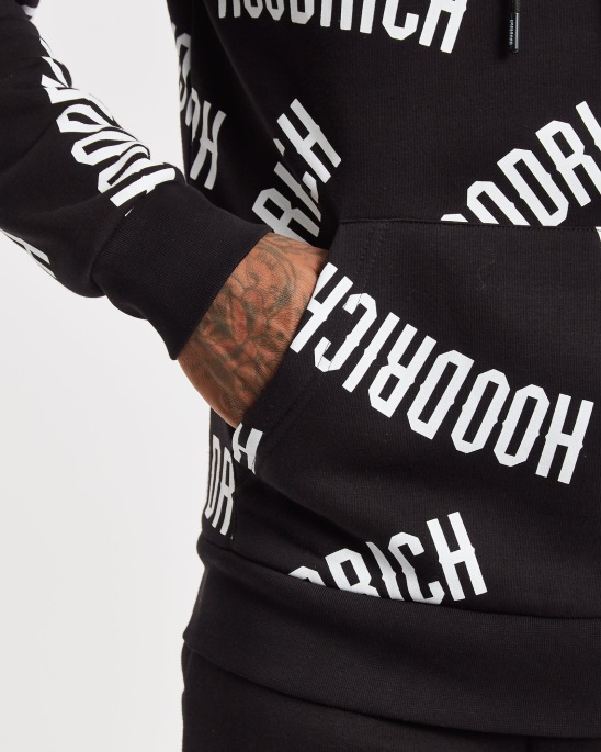 Hoodrich Schwarz/Weiß Og Repro Hoodie