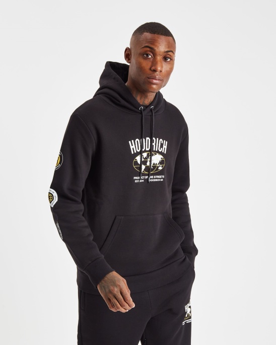 Hoodrich Og Mark Hoodie Schwarz/weiß/leuchtend