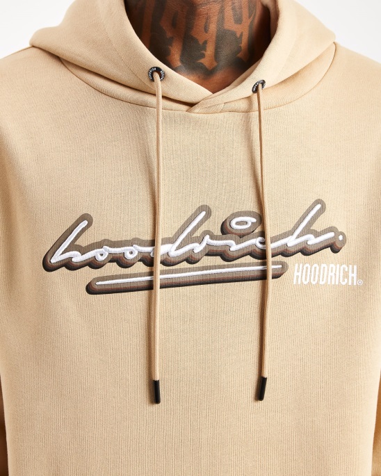Og Ink Hoodie Hoodrich Irish Cream/weiß/walnuss