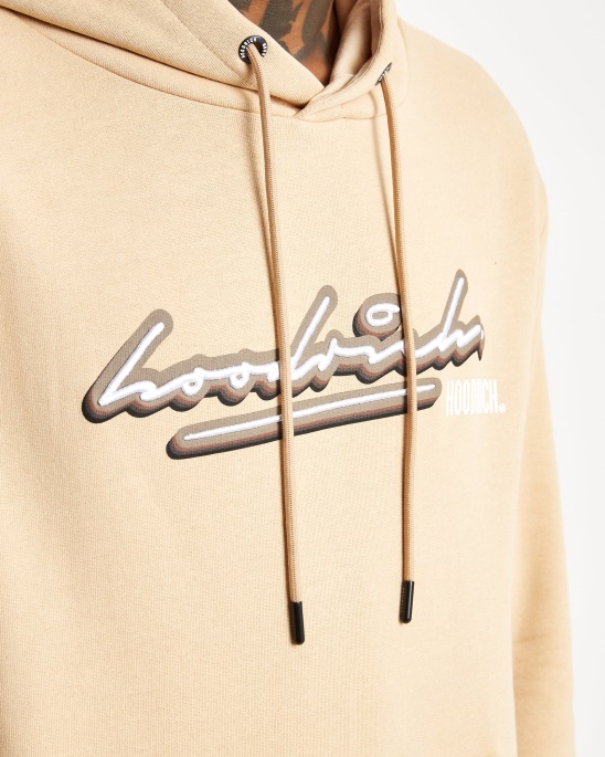 Og Ink Hoodie Hoodrich Irish Cream/weiß/walnuss