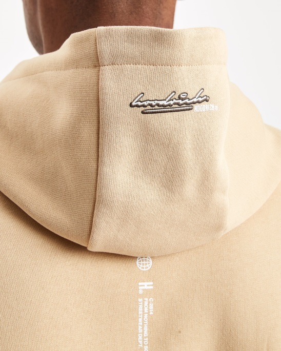 Og Ink Hoodie Hoodrich Irish Cream/weiß/walnuss