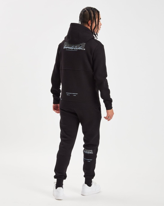 Hoodrich Og Blend Hoodie Schwarz/placid Blue