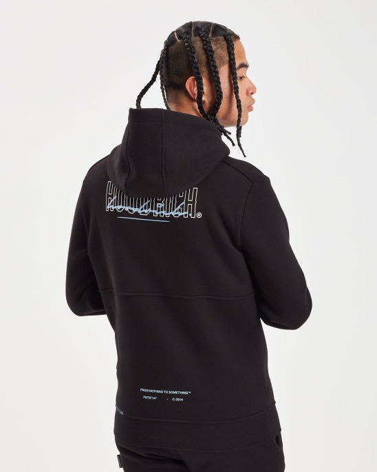 Hoodrich Og Blend Hoodie Schwarz/placid Blue