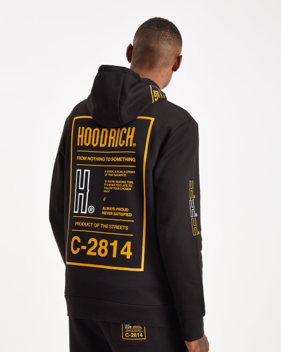 Schwarz/gelb/weißer Hoodrich Og Akira V6 Hoodie