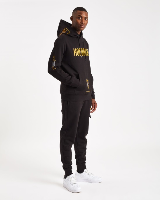 Schwarz/gelb/weißer Hoodrich Og Akira V6 Hoodie