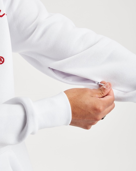 Og Heat Hoodie Hoodrich Weiß/Schwarz/Litschi