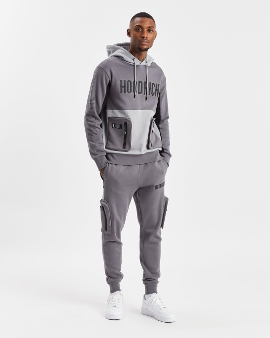 Og Stamp Hoodie Hoodrich Iron/Sleet/Schwarz/Orange