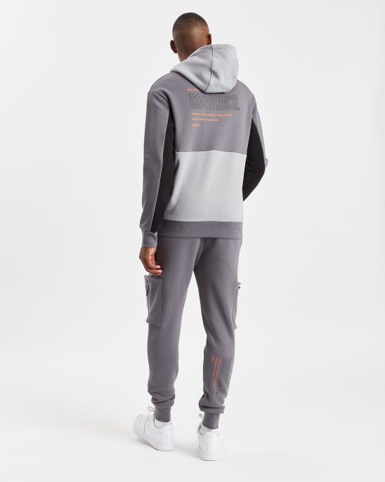 Og Stamp Hoodie Hoodrich Iron/Sleet/Schwarz/Orange