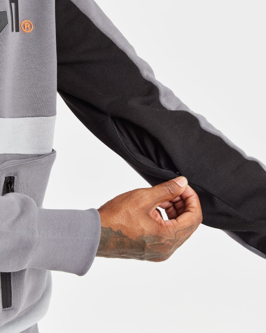 Og Stamp Hoodie Hoodrich Iron/Sleet/Schwarz/Orange