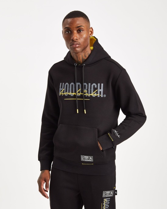 Hoodrich Schwarz/Iron Gate/Gelb Og-Misch-Hoodie