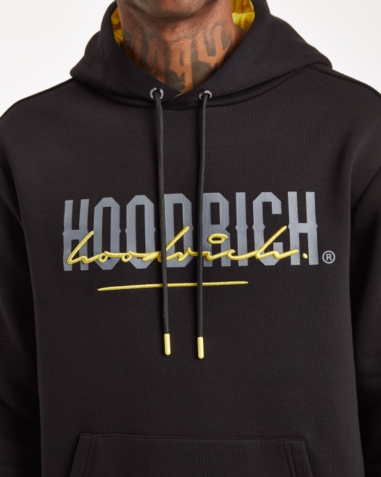 Hoodrich Schwarz/Iron Gate/Gelb Og-Misch-Hoodie