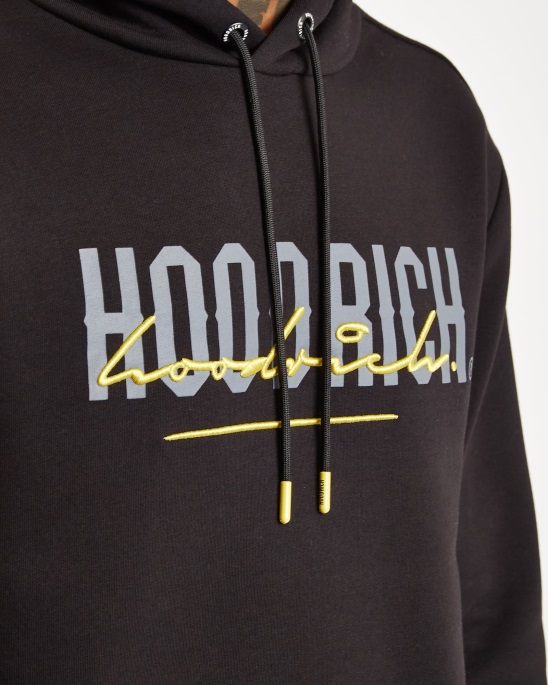 Hoodrich Schwarz/Iron Gate/Gelb Og-Misch-Hoodie