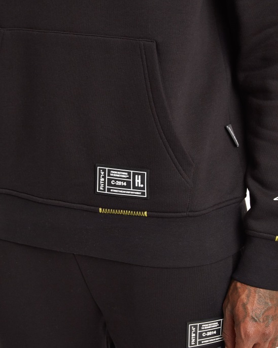Hoodrich Schwarz/Iron Gate/Gelb Og-Misch-Hoodie