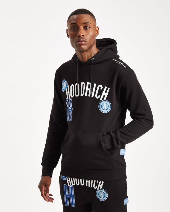 Hoodrich Og Pacific Hoodie Schwarz/starkes Blau/babyblau
