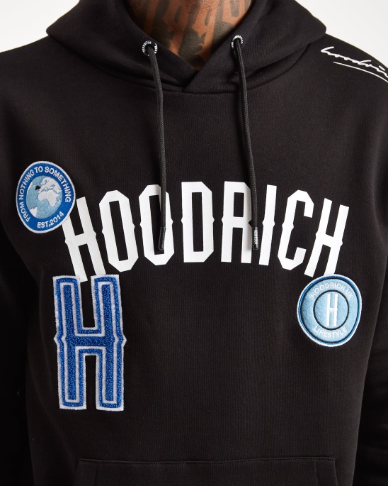 Hoodrich Og Pacific Hoodie Schwarz/starkes Blau/babyblau