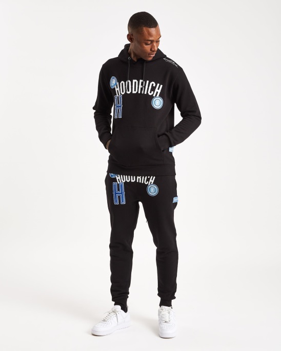 Hoodrich Og Pacific Hoodie Schwarz/starkes Blau/babyblau